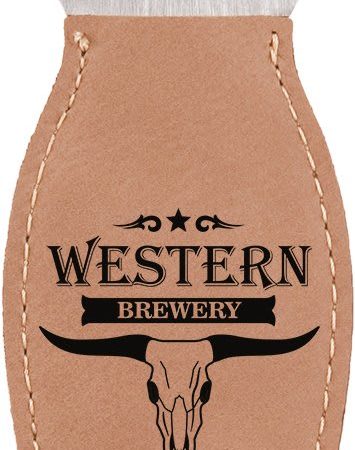 Light Leatherette Rounded Bottle Opener