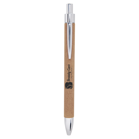 Light Leatherette Pen with Ink