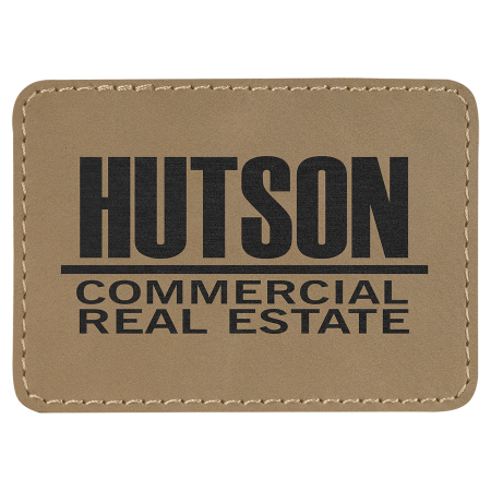 Light Leatherette Rectangular Patch (PF-51-0008)