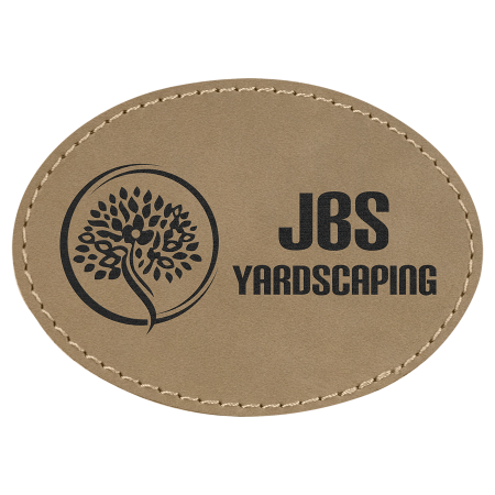 Light Leatherette Oval Patch (PF-51-0012)