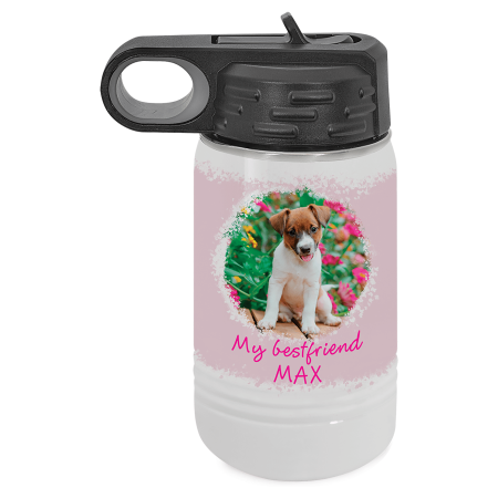 Full Color 12 oz. Polar Camel Water Bottle-White