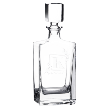 Polar Camel Rectangle Glass Decanter
