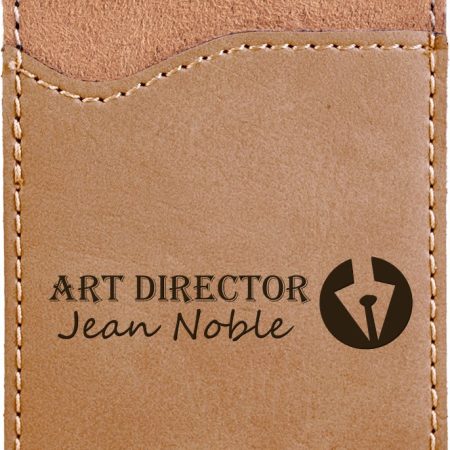 Light Leatherette Phone Wallet
