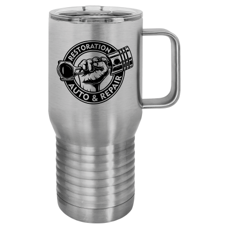 Stainless Steel Polar Camel 20 oz. Travel Mug with Slider Lid