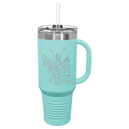 Polar Camel 40 oz. Travel Mug with Straw and Snap Lid (P1-0016)