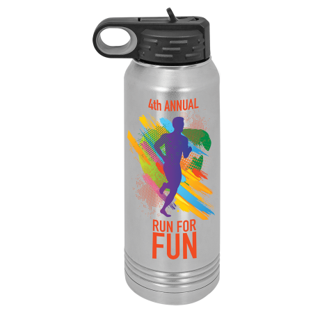 Full Color 30 oz. Polar Camel Water Bottle-Stainless Steel